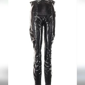 SPANX High Gloss Faux Leather Catwoman/Batgirl Vibe by Sara Blakely XL NWT